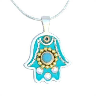 Hamsa Necklace by Ester Shahaf - Unique Bat Mitzvah Gifts