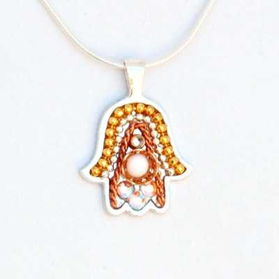 Hamsa Necklace by Ester Shahaf