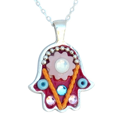 Small Hamsa Necklace by Ester Shahaf