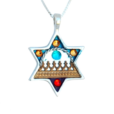 Star of David Necklace Against Evil Eye by Ester Shahaf