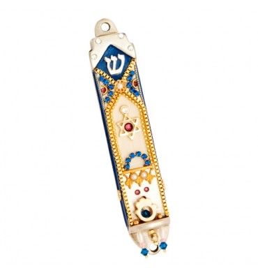 Traditional Mezuzah Case by Ester Shahaf