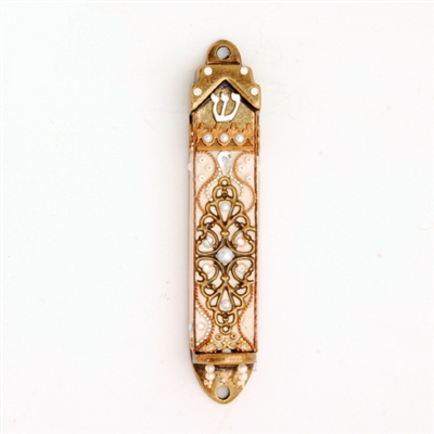 Pearl Mezuzah Case  by Ester Shahaf