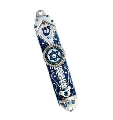 3 Signs Mezuzah Case by Ester Shahaf