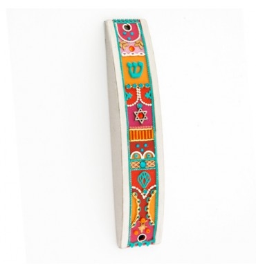 Colorful Arched Mezuzah Case by Ester Shahaf