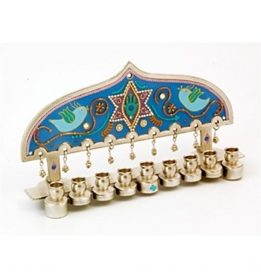 Star of David Hanukkah Menorah by Ester Shahaf